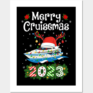 Merry Cruisemas 2023 Christmas Santa Reindeer Cruise Posters and Art